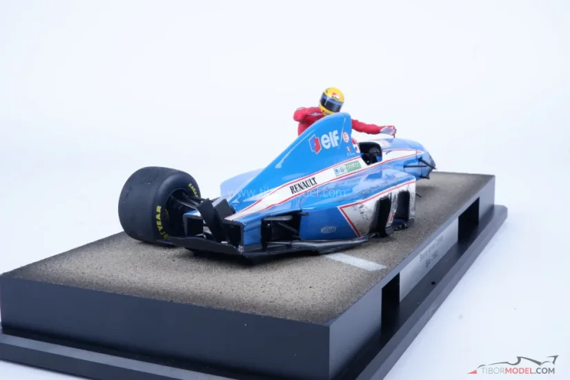 Ligier JS37 - Comas - Senna 1992, baleset Belgium, 1:18