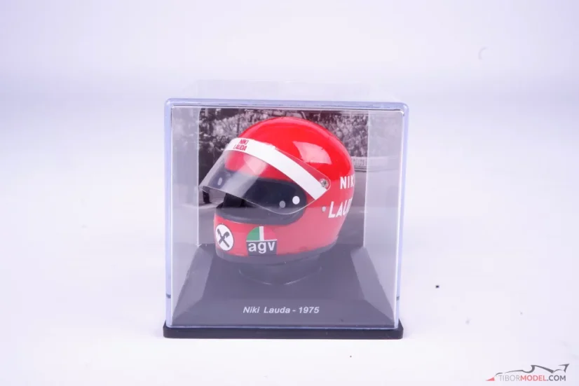 Niki Lauda 1975 Ferrari prilba, 1:5 Spark