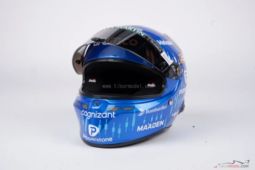 Lance Stroll 2025 Ausztrál Nagydíj mini sisak, Aston Martin, 1:2 Stilo