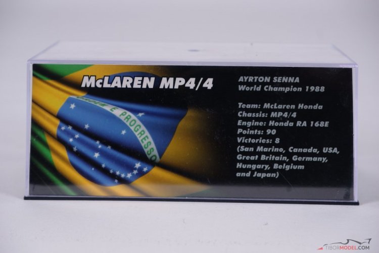 McLaren MP4/4 - Ayrton Senna (1988), VC San Marina, 1:43 Altaya