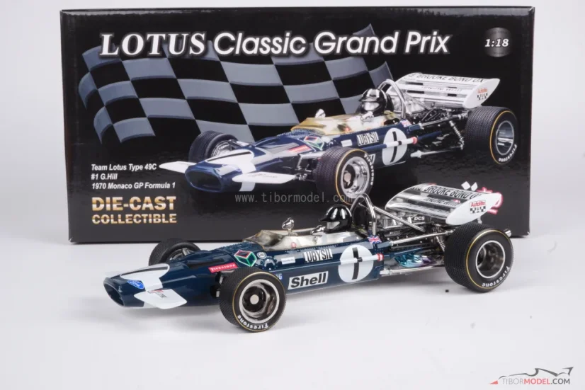 Lotus 49c - Graham Hill (1970), VC Monaka, 1:18 Quartzo