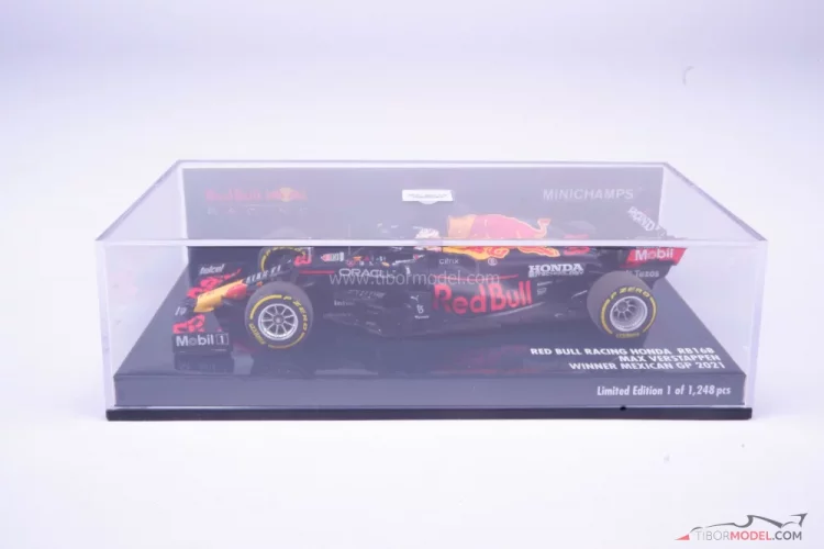 Red Bull RB16b - Max Verstappen (2021), Winner Mexican GP, 1:43 Minichamps