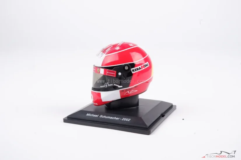 Michael Schumacher 2002, Ferrari helmet, 1:5 Spark