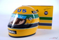 Ayrton Senna 1987 Lotus helmet, 1:2