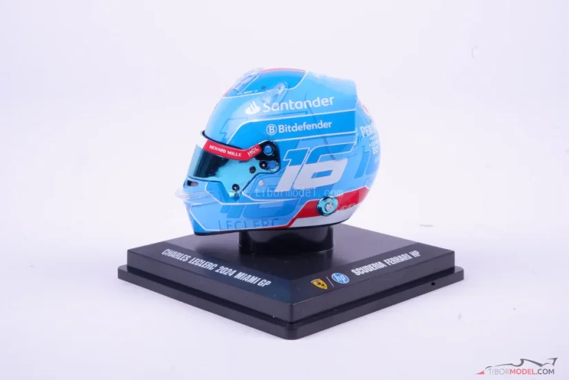 Charles Leclerc 2024 VC Miami mini přilba, Ferrari, 1:5 Looksmart