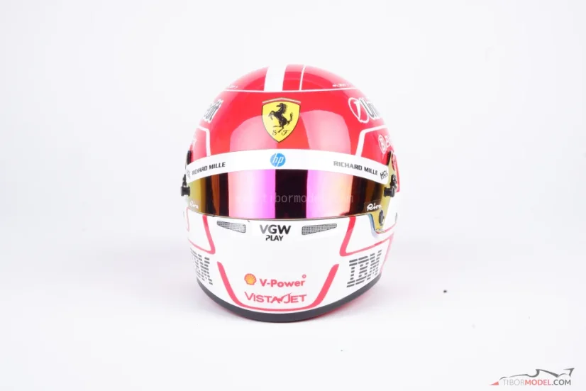 Charles Leclerc 2025 Ferrari mini prilba, 1:2 Bell
