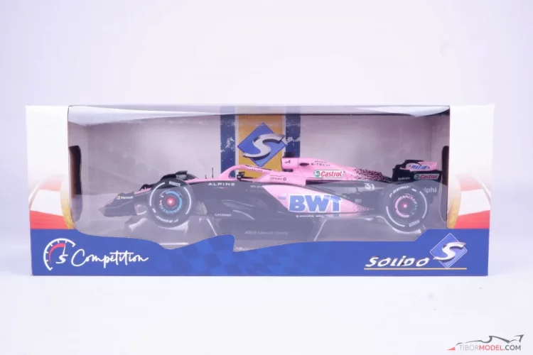 Alpine A523 - Ocon/Gasly (20233), pink, Presentation car, 1:18 Solido