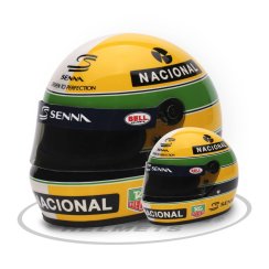 Ayrton Senna mini helmet, 30 years legacy, 1:2 Bell