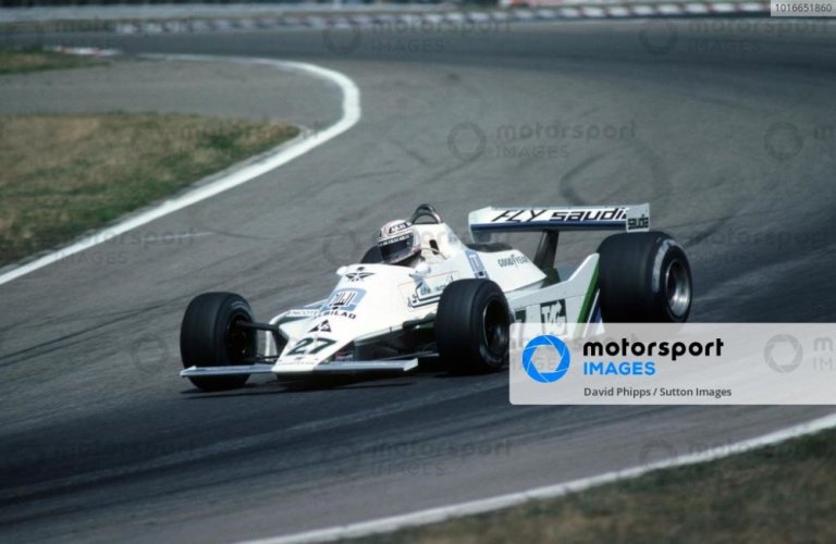 Williams FW07 - Alan Jones (1979), Német Nagydíj, figura nélküli kiadás, 1:18 GP Replicas