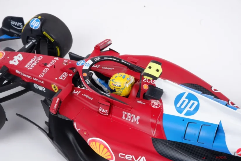 Ferrari SF-25 - Lewis Hamilton (2025), Miami GP, with driver figurine 1:18 BBR