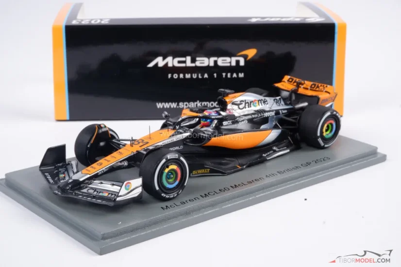 McLaren MCL60 - Oscar Piastri (2023), 4th place British GP, 1:43 Spark