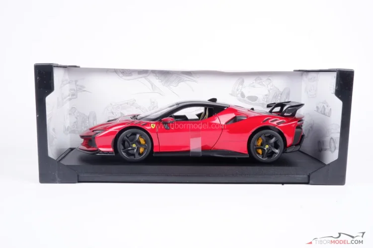 Ferrari SF90XX Stradale (2024) červené, 1:18 Bburago