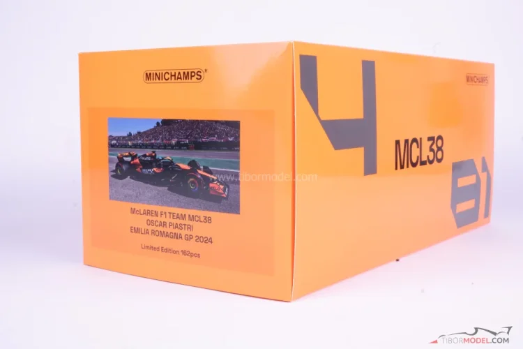 McLaren MCL38 - Oscar Piastri (2024), Emilia Romagna GP, 1:18 Minichamps McLaren MCL38 - Oscar Piastri (2024), Emilia Romagna GP, 1:18 Minichamps