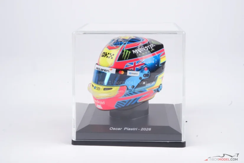 Oscar Piastri 2026 mini přilba, McLaren, 1:5 Spark