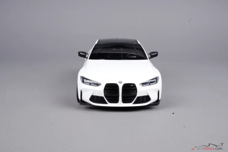BMW M4 (2020) biele, 1:18 Minichamps