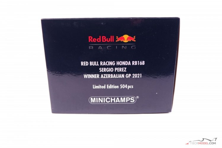 Red Bull RB16b - S. Perez (2021), Győztes Azeri Nagydíj, 1:18 Minichamps