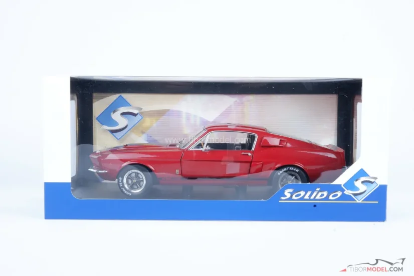 Shelby GT500 (1967) vínově červená, 1:18 Solido