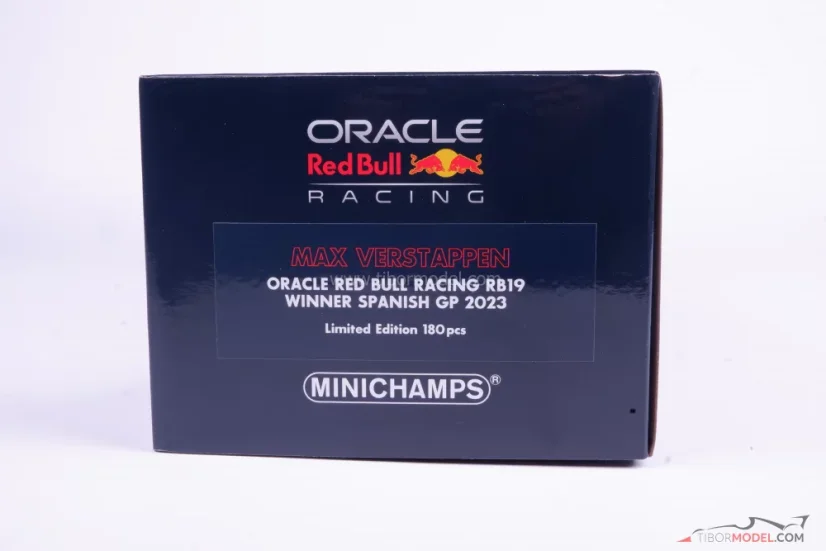 Red Bull RB19 - Max Verstappen (2023), Víťaz Španielsko, 1:18 Minichamps