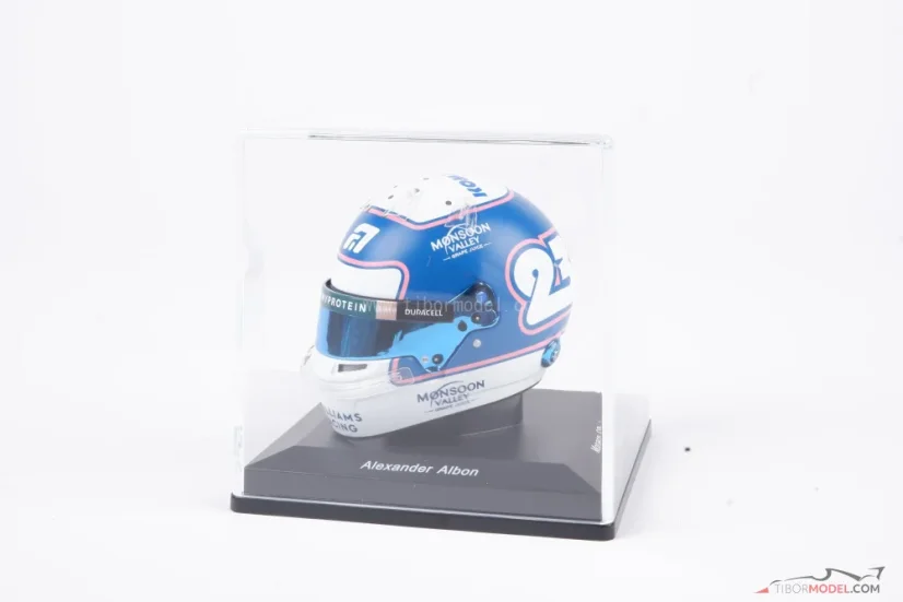 Alex Albon 2024 Monaco GP, Williams helmet, 1:5 Spark
