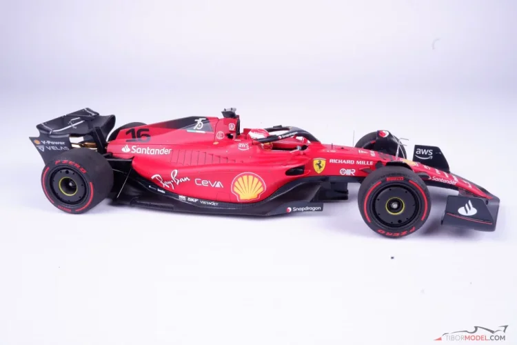 BBR-MODELS BBR221816 Scale 1/18  FERRARI F1-75 TEAM SCUDERIA FERRARI N 16  WINNER BAHRAIN GP 2022 CHARLES LECLERC RED