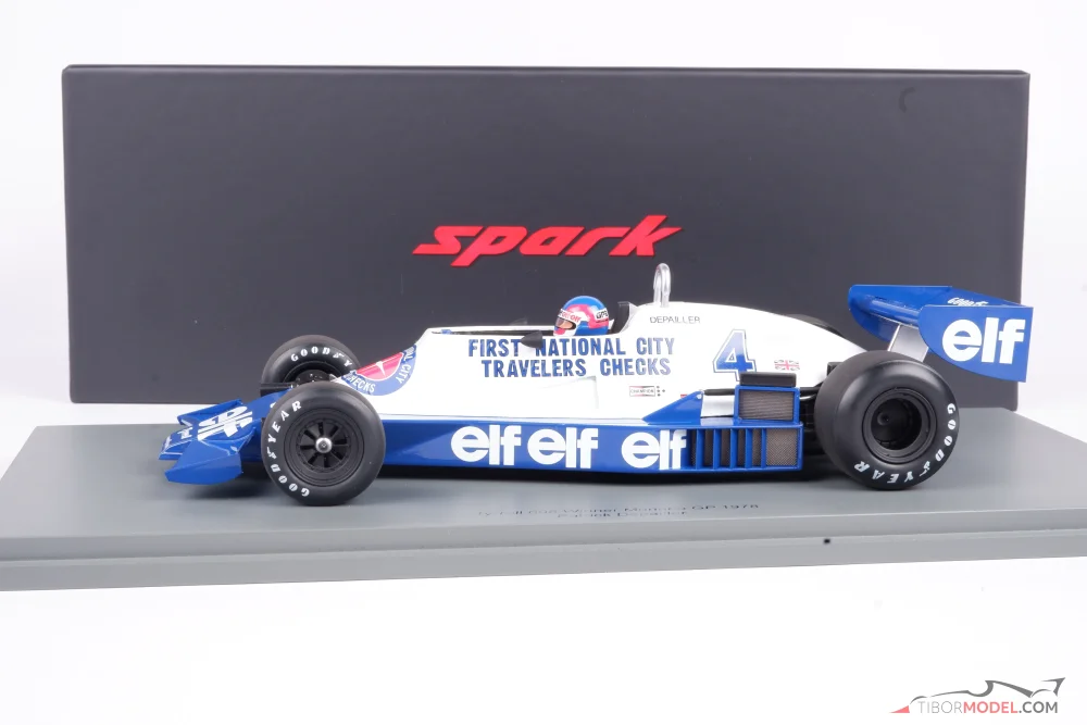 Spark S7238 Tyrrell 008 #4 2nd Austrian GP 1978 - Patrick Depailler 1/43 Scale
