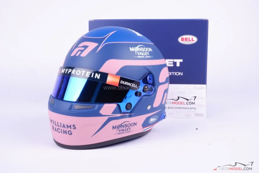 Alex Albon 2024 Williams helmet, 1:2 Bell