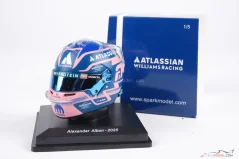 Alexander Albon 2025 mini přilba, Williams, 1:5 Spark