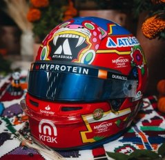 Alex Albon 2025 Mexikói Nagydíj mini sisak, Williams, 1:5 Spark