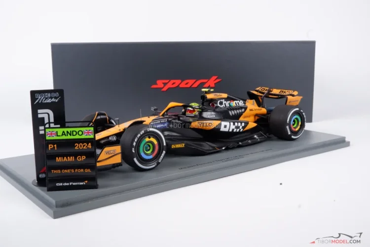 Model McLaren MCL38 Norris 2024 Miami, 1:18 Spark | Tibormodel.com