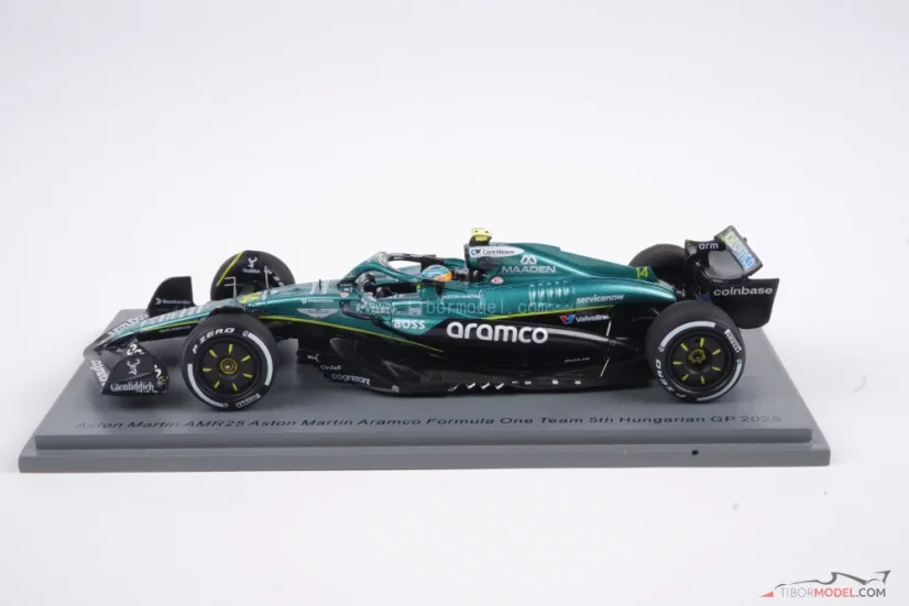 Aston Martin AMR25 - Fernando Alonso (2025), VC Maďarska, 1:43 Spark