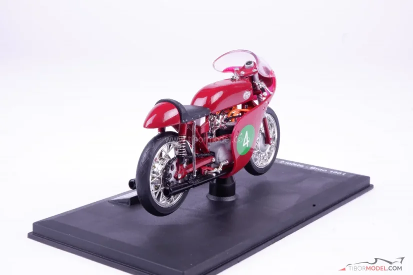 Jawa 250R 2x OHC (1961) tmavě červená, 1:18 Abrex