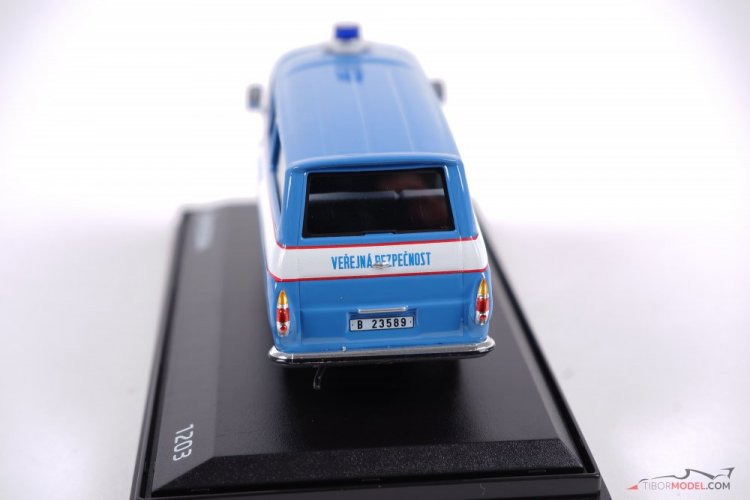 Škoda 1203 Verejná bezpečnosť modrá, 1:43 Abrex