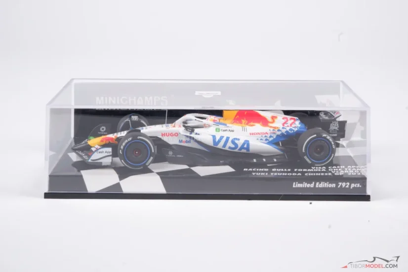 Visa RB VCARB 02 - Yuki Tsunoda (2025), VC Číny, 1:43 Minichamps