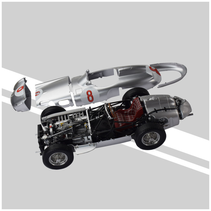 Mercedes W196R - J. M. Fangio (1955) stavebnica, 1:8 Ixo