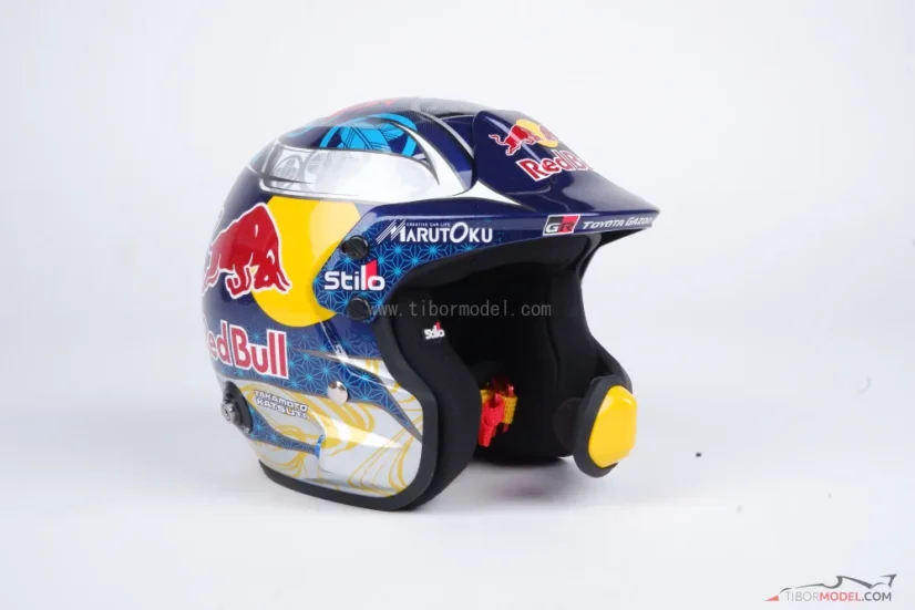 Takamoto Katsuta 2025 Toyota WRC mini prilba, 1:2 Stilo