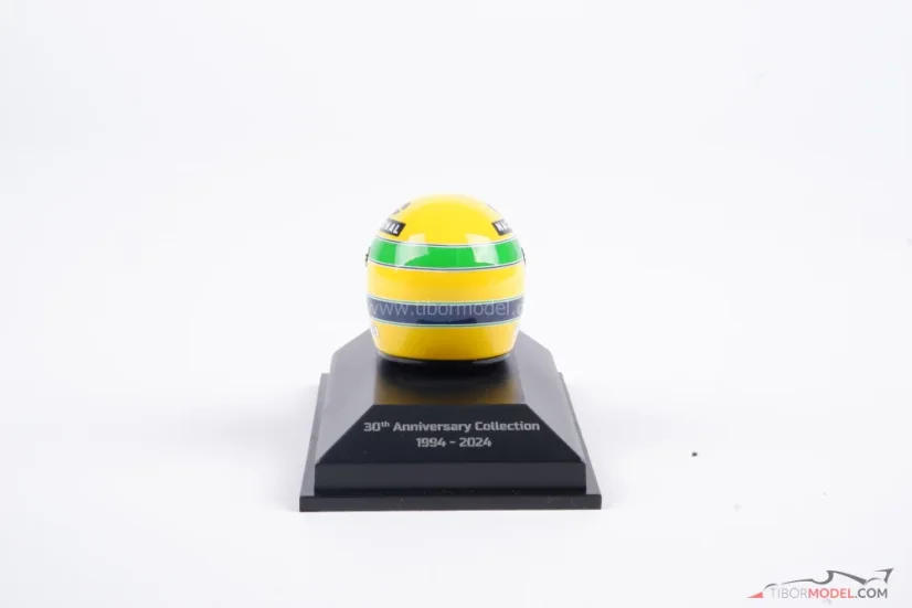 Ayrton Senna 1990 McLaren mini helmet, world champion, 1:8 Minichamps