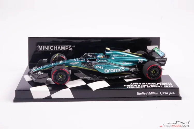 Aston Martin AMR24 - Fernando Alonso (2024), 1:43 Minichamps