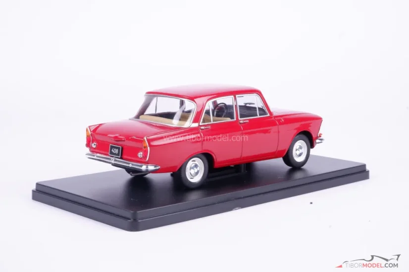 Moskvič 408 červený, 1:24 Whitebox