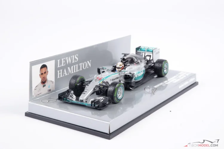 Model car Mercedes W06 Hamilton 2015 USA Minichamps | Tibormodel.com