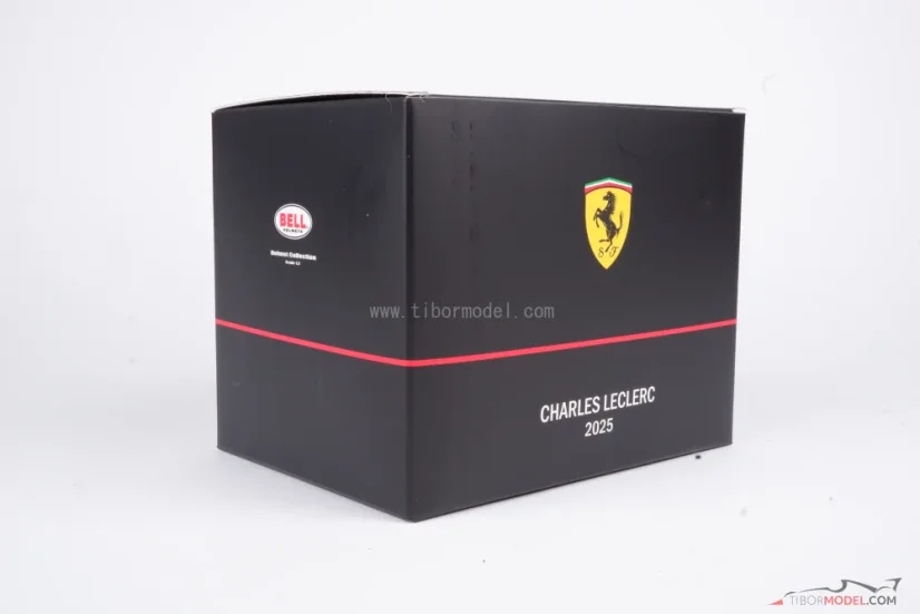 Charles Leclerc 2025 Ferrari mini prilba, 1:2 Bell