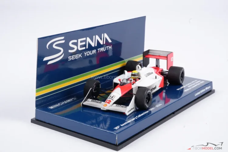 McLaren MP4/4 - Ayrton Senna (1988), Mistr Světa, špinavá verze, 1:43 Minichamps