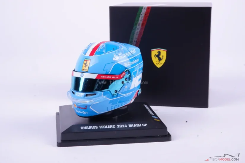 Charles Leclerc 2024 VC Miami mini přilba, Ferrari, 1:5 Looksmart