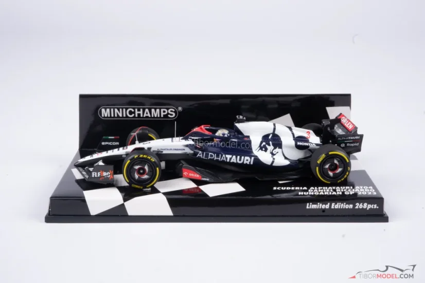 AlphaTauri AT04 - Daniel Ricciardo (2023), Hungarian GP, 1:43 Minichamps