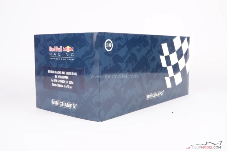 Red Bull RB12 - Max Verstappen (2016), VC Španělska, 1:18 Minichamps