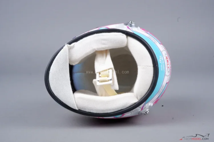 Liam Lawson 2025 VC Miami mini prilba, Racing Bulls, 1:2 Bell