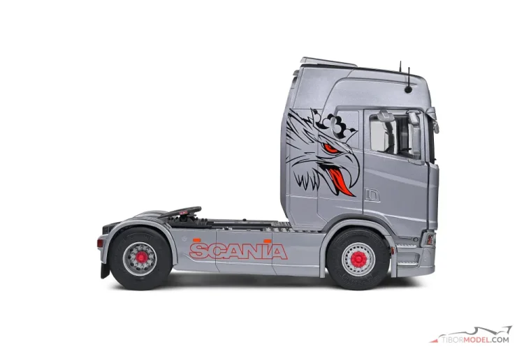 Scania 580S Highline (2023) strieborná, 1:24 Solido Scania 580S Highline (2023) strieborná, 1:24 Solido