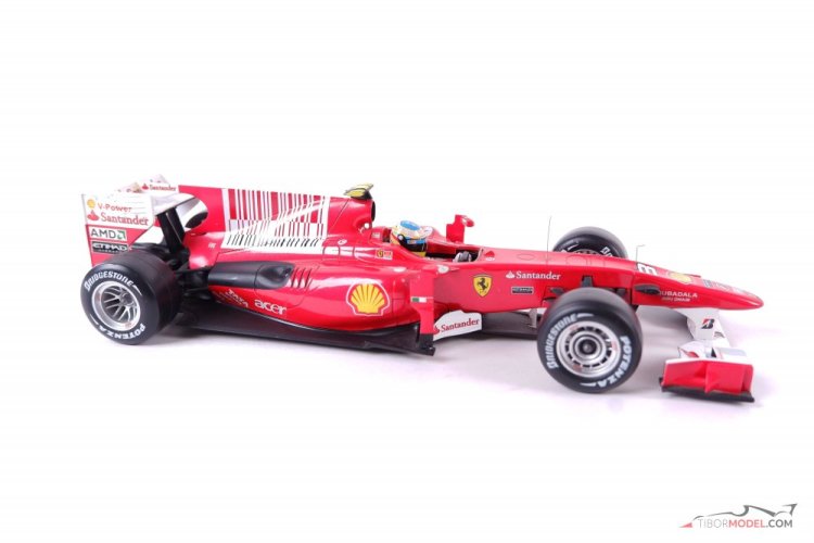 Model car Ferrari F10 Alonso 2010, 1:18 Hot Wheels