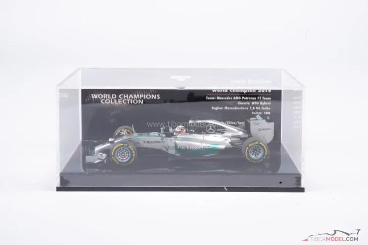 Mercedes W05 - Lewis Hamilton (2014), World Champion, 1:43 Minichamps Mercedes W05 - Lewis Hamilton (2014), World Champion, 1:43 Minichamps