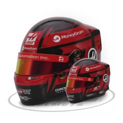 Esteban Ocon 2025 Haas mini prilba, 1:2 Bell