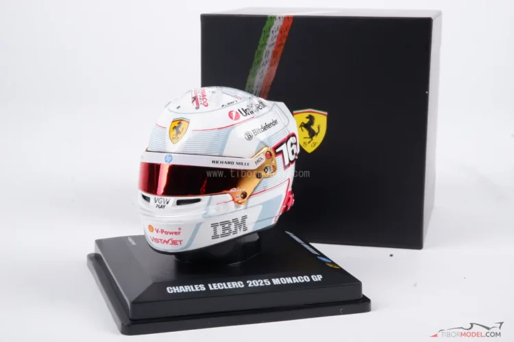 Charles Leclerc 2025 VC Monaka mini prilba, Ferrari, 1:5 Looksmart